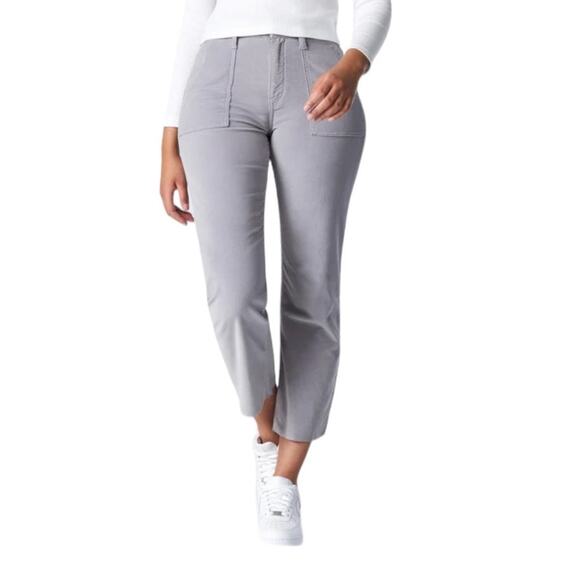 Mavi Pants Shelia front pocket straight leg gray size 27x29 - Picture 1 of 9